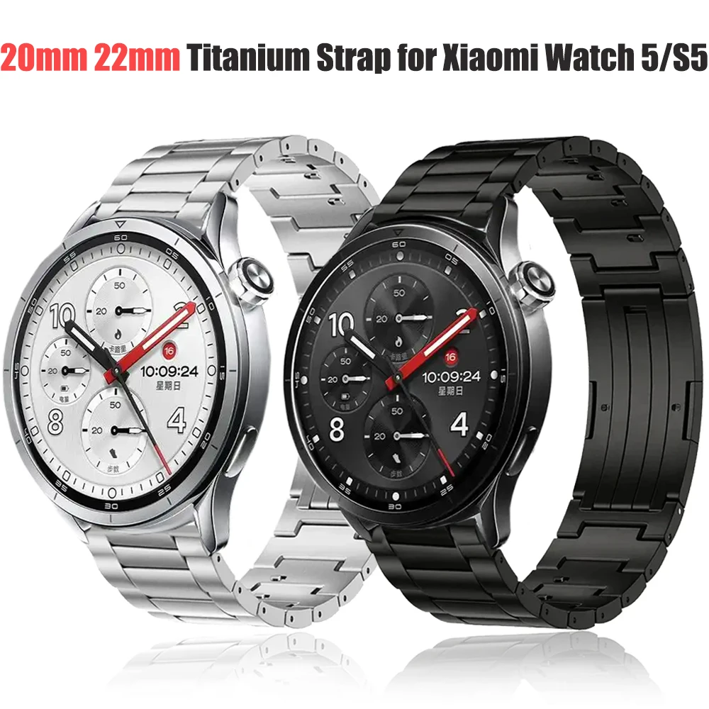 20mm 22mm Titanium Strap for Xiaomi Watch 5/S5 Huawei Watch GT Runner 2 Lightweight Wristband for Amazfit Active Max/3/2/Balance