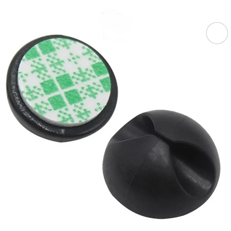 Cable Clip Winder Auto Organizer Round Charger Cord Clips Desk Tidy Management Wire Adhesive Holder Clamp in Home Office Car