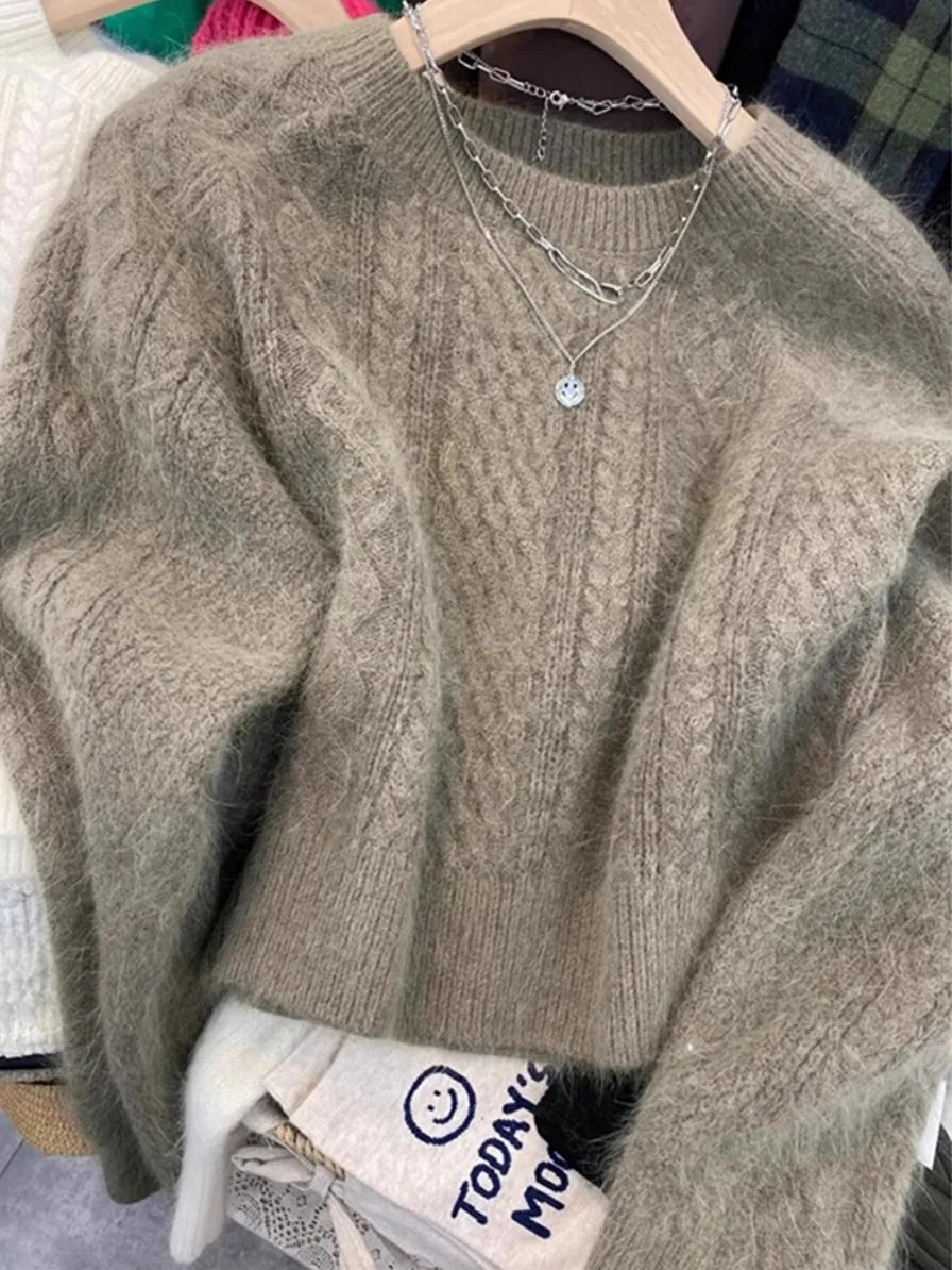 سترة محبوكة من Ele ort Thiened للنساء بطبقة أساسية للخريف والشتاء قابلة للتنفس ذات حجم صغير شخصي...