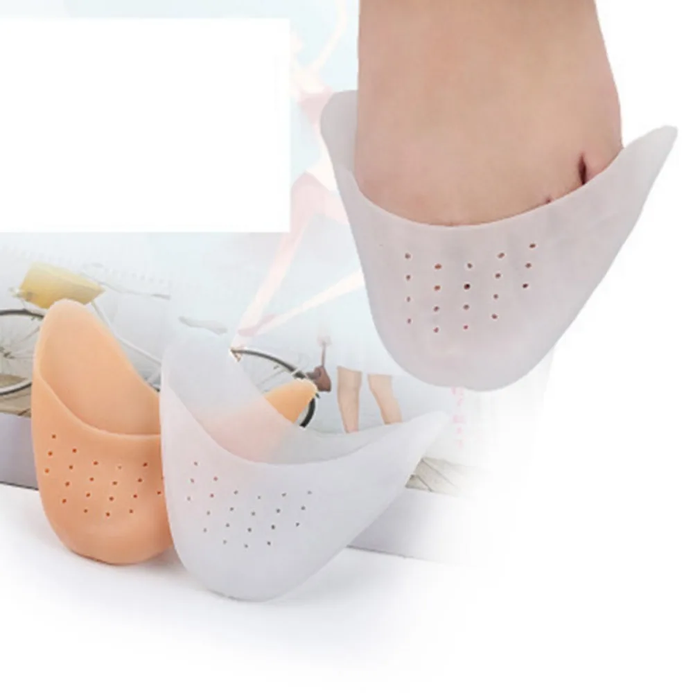 2PCS Silicone Toe Protector Shoes Soft Forefoot Breathable Toe Pads Ballet Toe Caps Cushions Metatarsal Covers High Heel Shoes