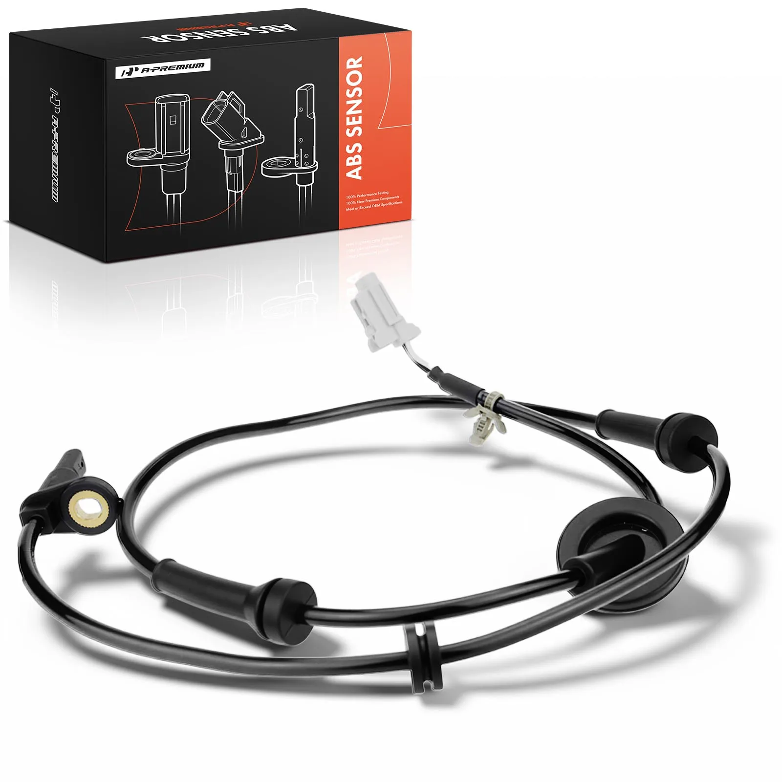 A-Premium 2Pcs Front Driver & Passenger Side ABS Wheel Speed Sensor for Nissan Murano 2004-2007
