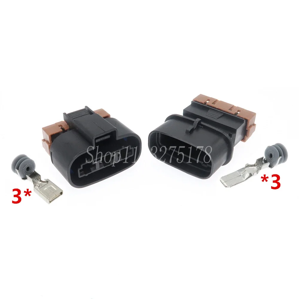 1 Set 3 Pin PK011-03027 PK015-03027 Car Large Current High Power Connector Auto Waterproof Wire Cable Socket with 20cm Wires