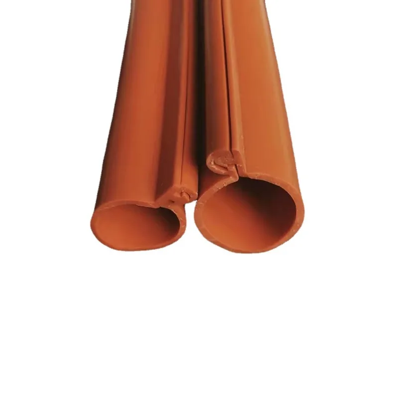 

Snap-on silicone insulated sheathed tube, rubber open flame retardant tube