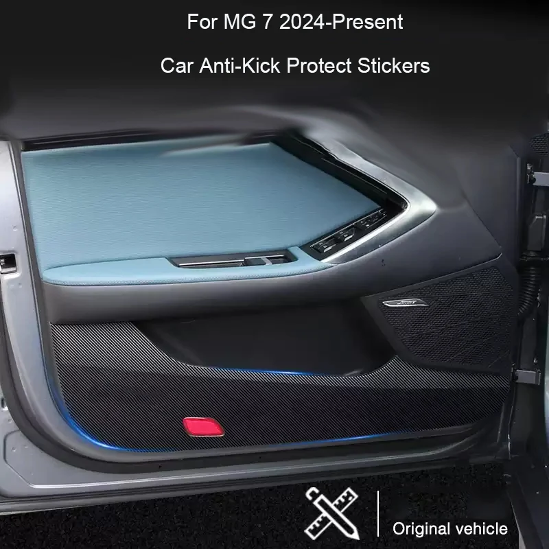 

Car B-Pillar Door Anti-Kick Protect Pad For MG 7 2024-Present Auto Trunk Anti-Dirty Scratch Resistant Interior Accessories