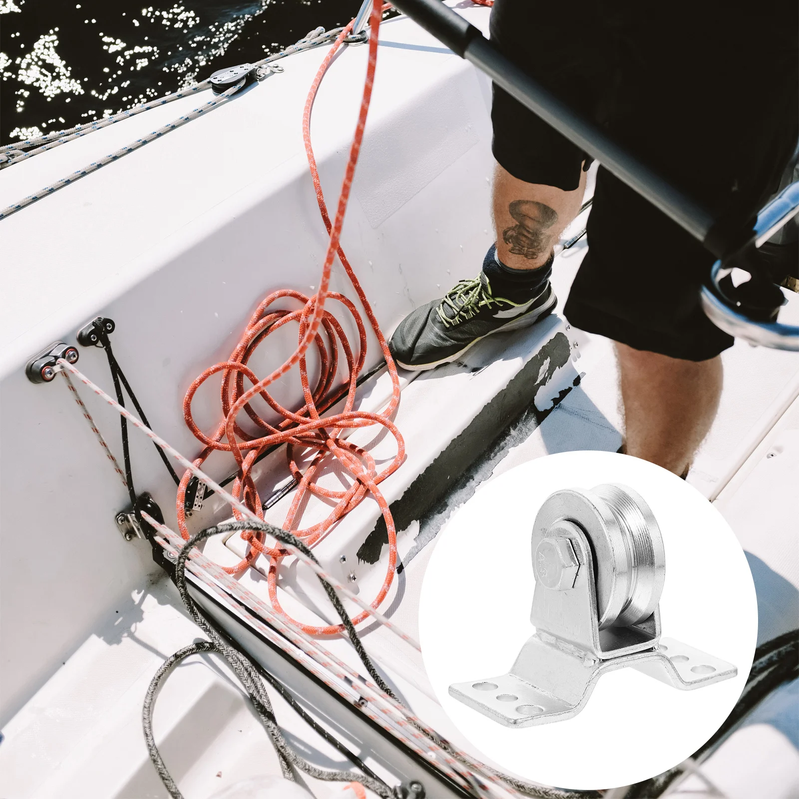 Heavy Pulley Track Walker System 304 Edelstahl-Rad-Hebeseilrollen