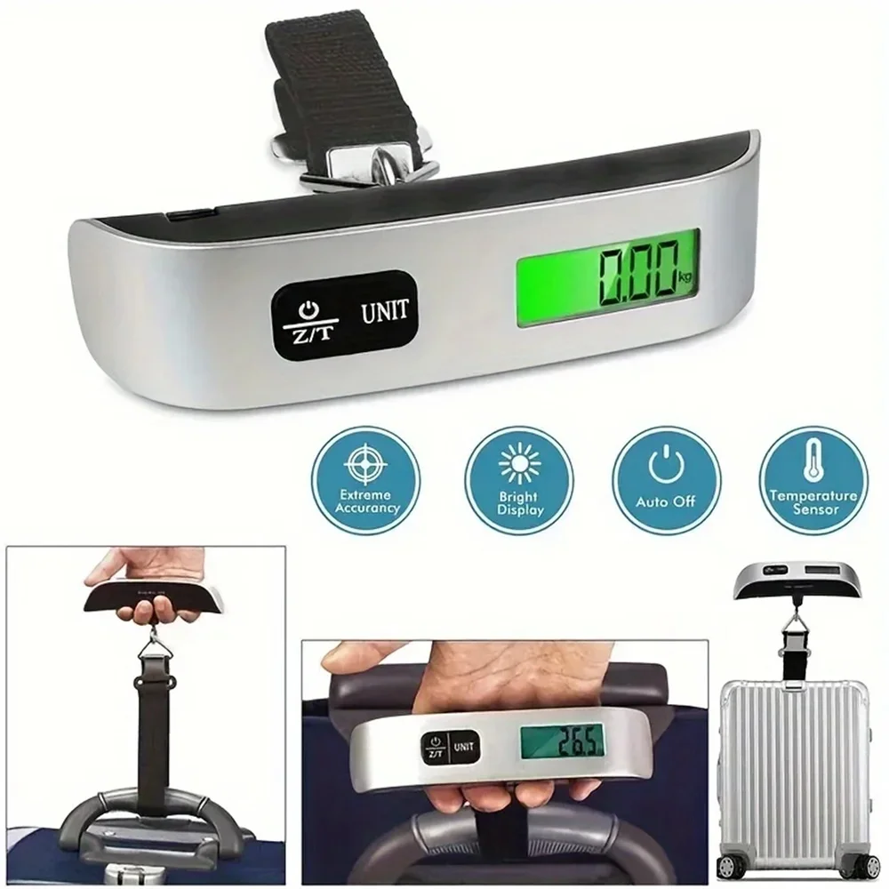 1PC Luggage Scale,Scales for Body Weight Portable LCD Digital Luggage Weight Scales Hanging Suitcase Baggage Electronic Weight