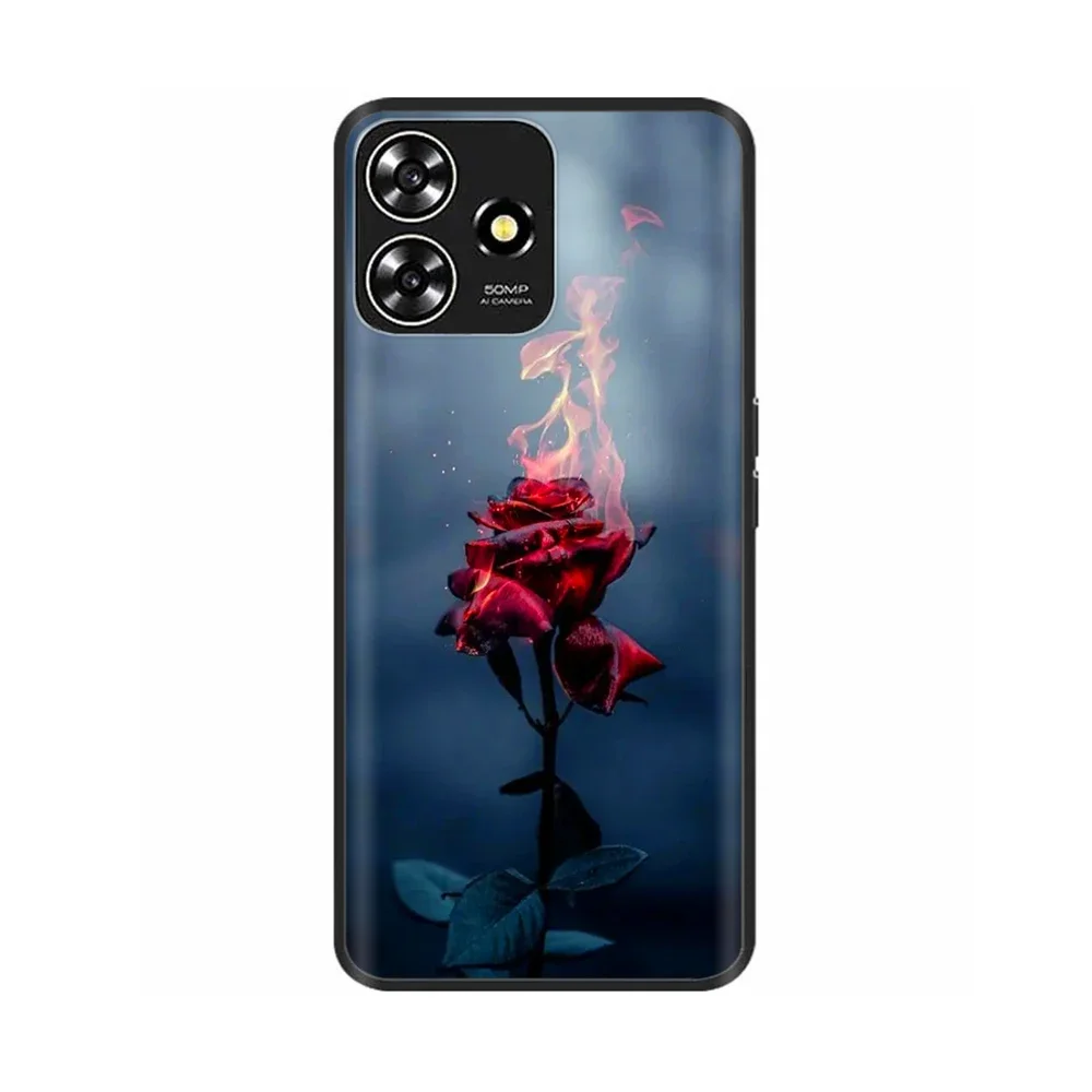For ZTE Blade A73 4G Case Soft Silicone Cool Animals TPU Flower Phone Cases For ZTE Blade A73 4G BladeA73 A 73 Lovely Back Cover image 4