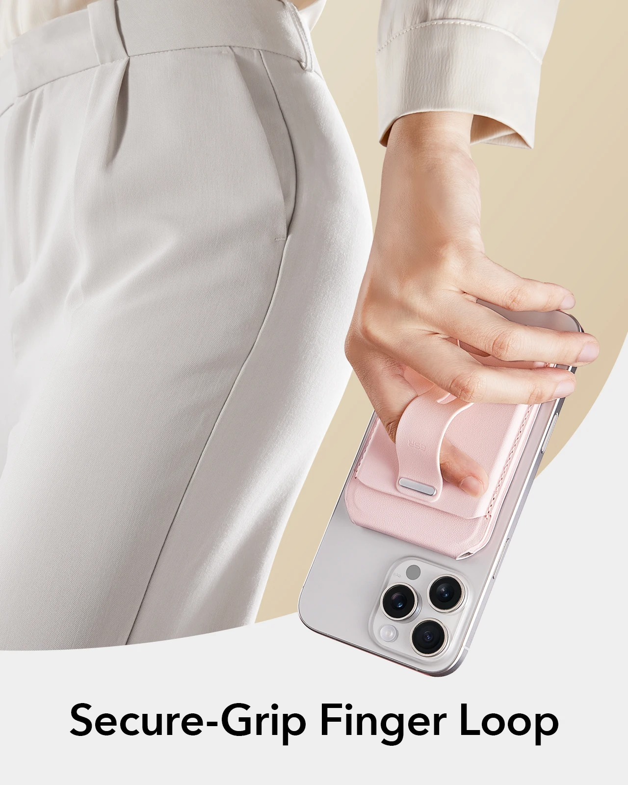 ESR for iPhone 17/16/15/14/13 MagSafe Wallet Apple 5 Card Holder Secure Grip Finger Best Buy Magnetic Phone Card Wallet