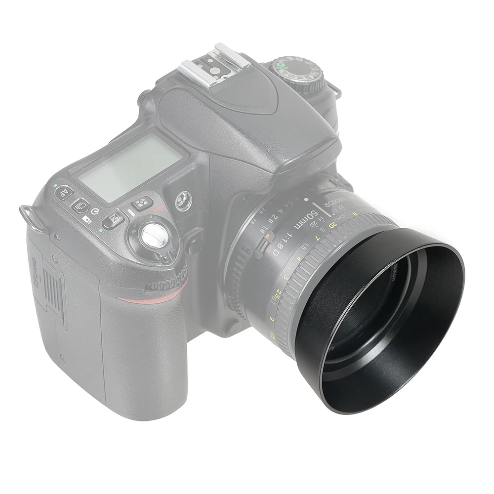 

FOTGA Lens Hood Metal Light Shield Is Suitable For Nikon 35mm 2.8G/55mm 1.8G/55-80mm 50mm1.8 lenses Camera Lens Accessories HN-3
