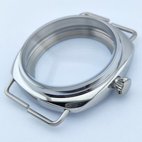 44mm Case Stainless Steel Sapphire Glass ST3600 Case Men's Watch Replacement Parts Suitable For Seagull ST3600 ETA6497 Movement