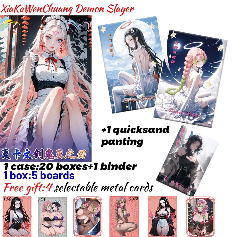 

Новейшая коллекция XiaKaWenChuang Demon Slayer Borads, коллекционная карта Shinobu, японское аниме, коллекция Mitsuri, подарок для хобби