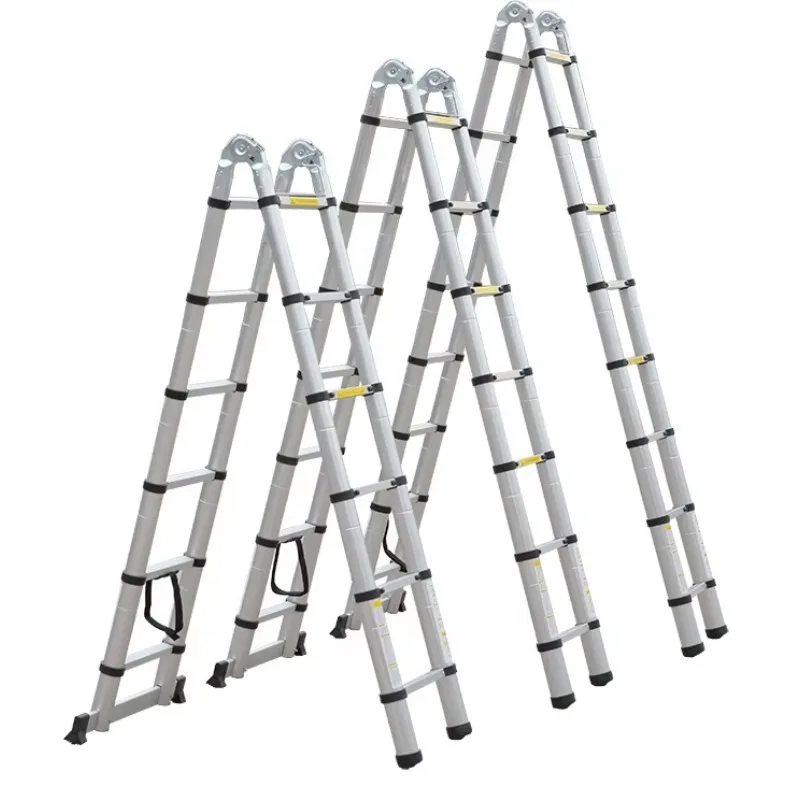 2.8+2.8m Aluminium Joint Type Multi Purpose Telescopic Folding Ladder