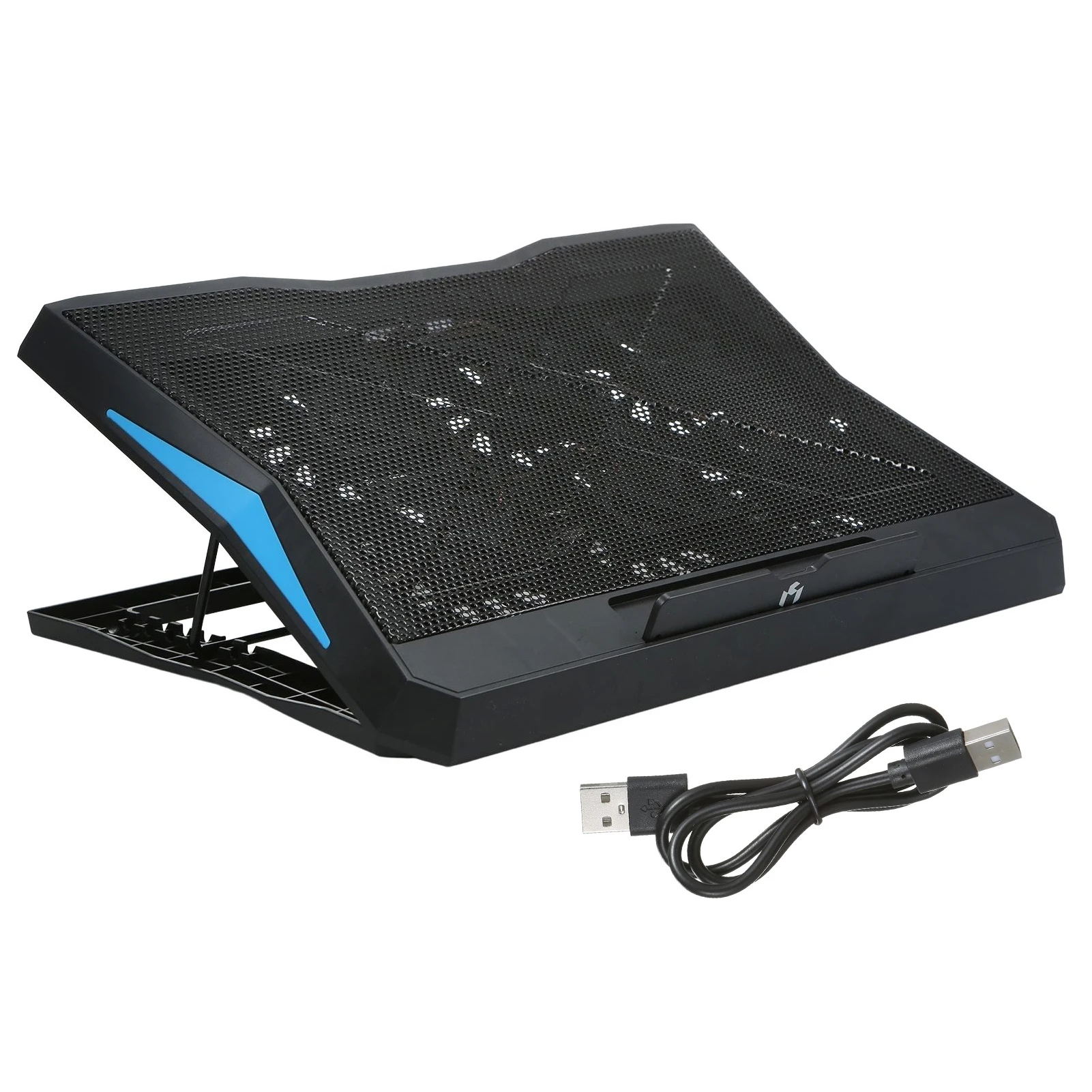 Under 17inch Laptop Cooling Pad with 6 Fans,6 Height Adjustable Stand,Laptop Cooler With Mobile Phone holder