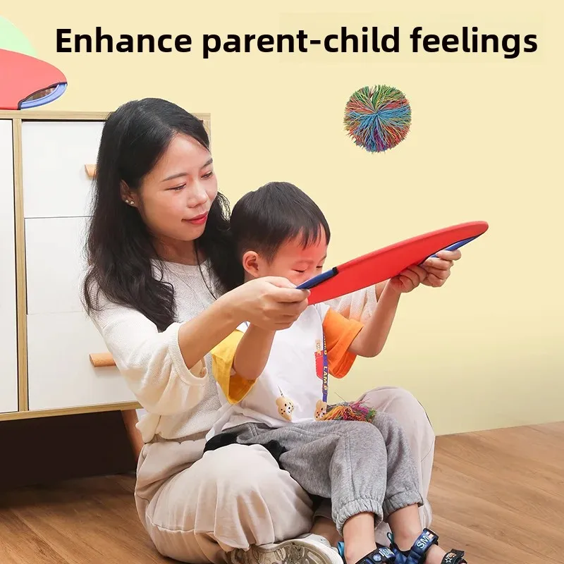 لعبة الفريسبي الدائرية المرنة للأطفال لعبة تفاعلية بين الوالدين والطفل رياض الأطفال لينة الفريسبي اصطياد الكرة معدات التدريب الموحدة