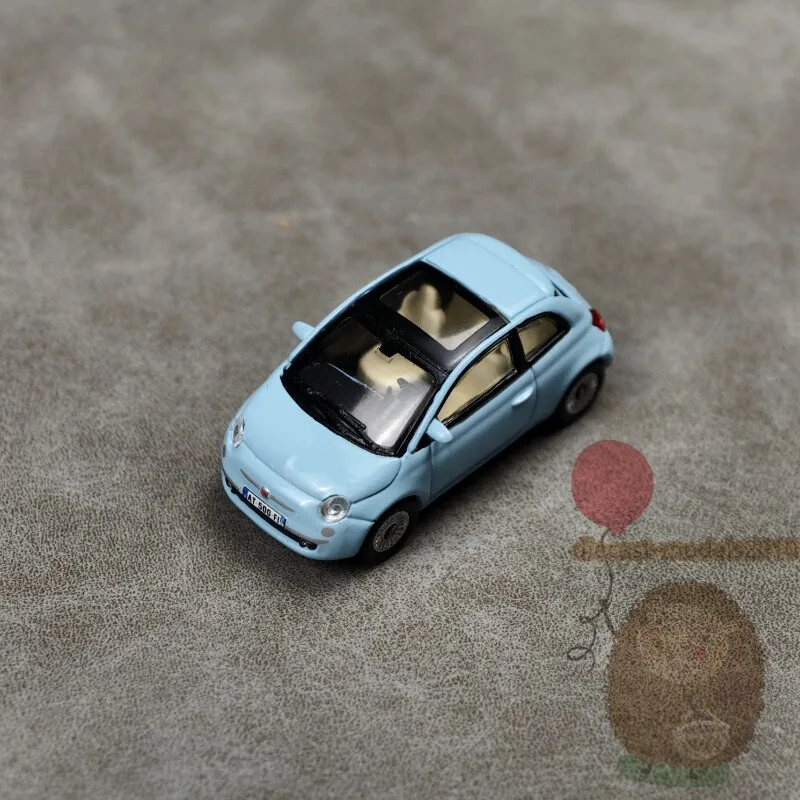 

Модель автомобиля NOREV 1/87 Fiat 500 2008 года, из АБС-пластика и литого сплава, имитация, подарок