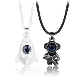 100 Languages Projection Necklace for Woman Men Lovers Girls Boy Lady Female Astronaut Couple Necklace Necklaces Jewelry Gift