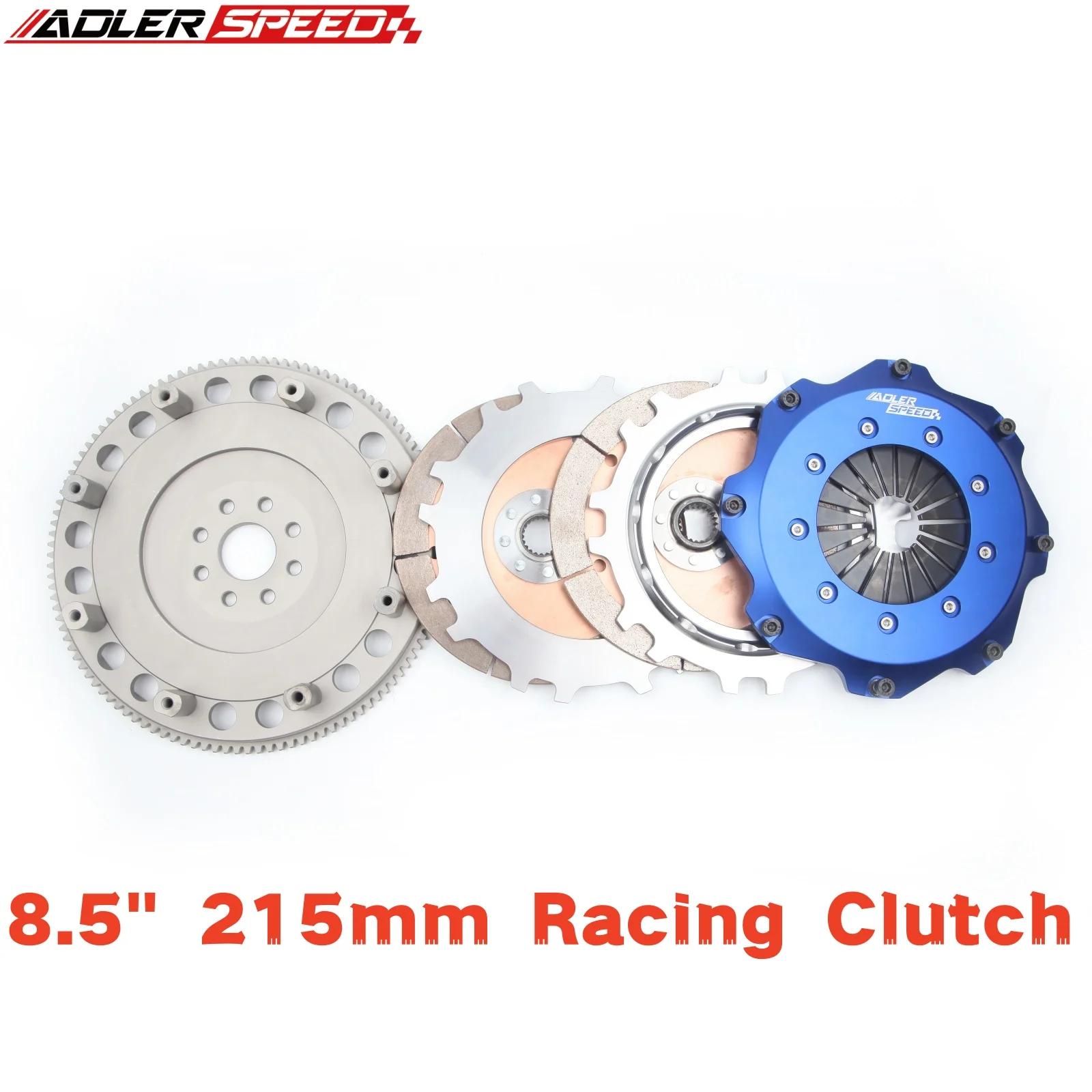 

ADLERSPEED 215MM 8.5" Racing Clutch Twin Disc Clutch Kit for Toyota 1JZ 2JZ R154