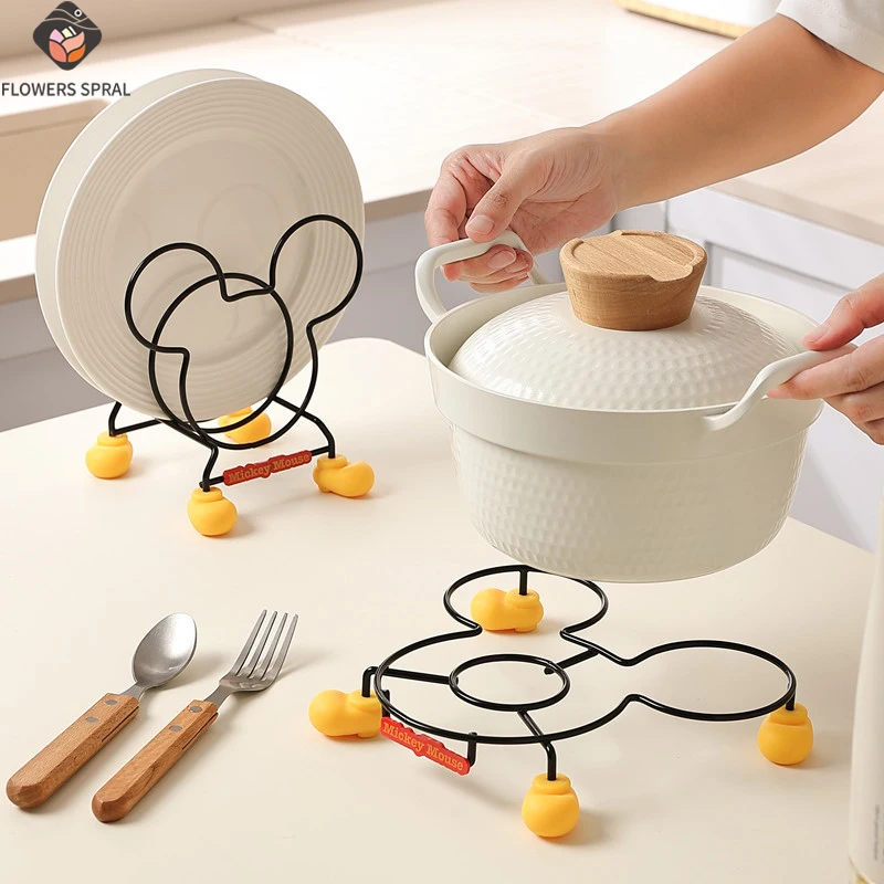 Kitchen Stove Insulation Rack, Mickey Kitchen Storage Rack, Bowl Rack, Pot Rack, Cutlery Rack, Multifunctional, Optional Styles