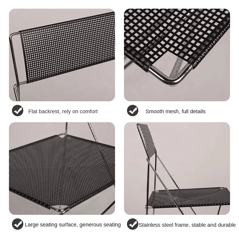 In 1997 Nordic Chair Classic Design Stackable Living Room Chairs Danish Architect Backrest Leisure Chair