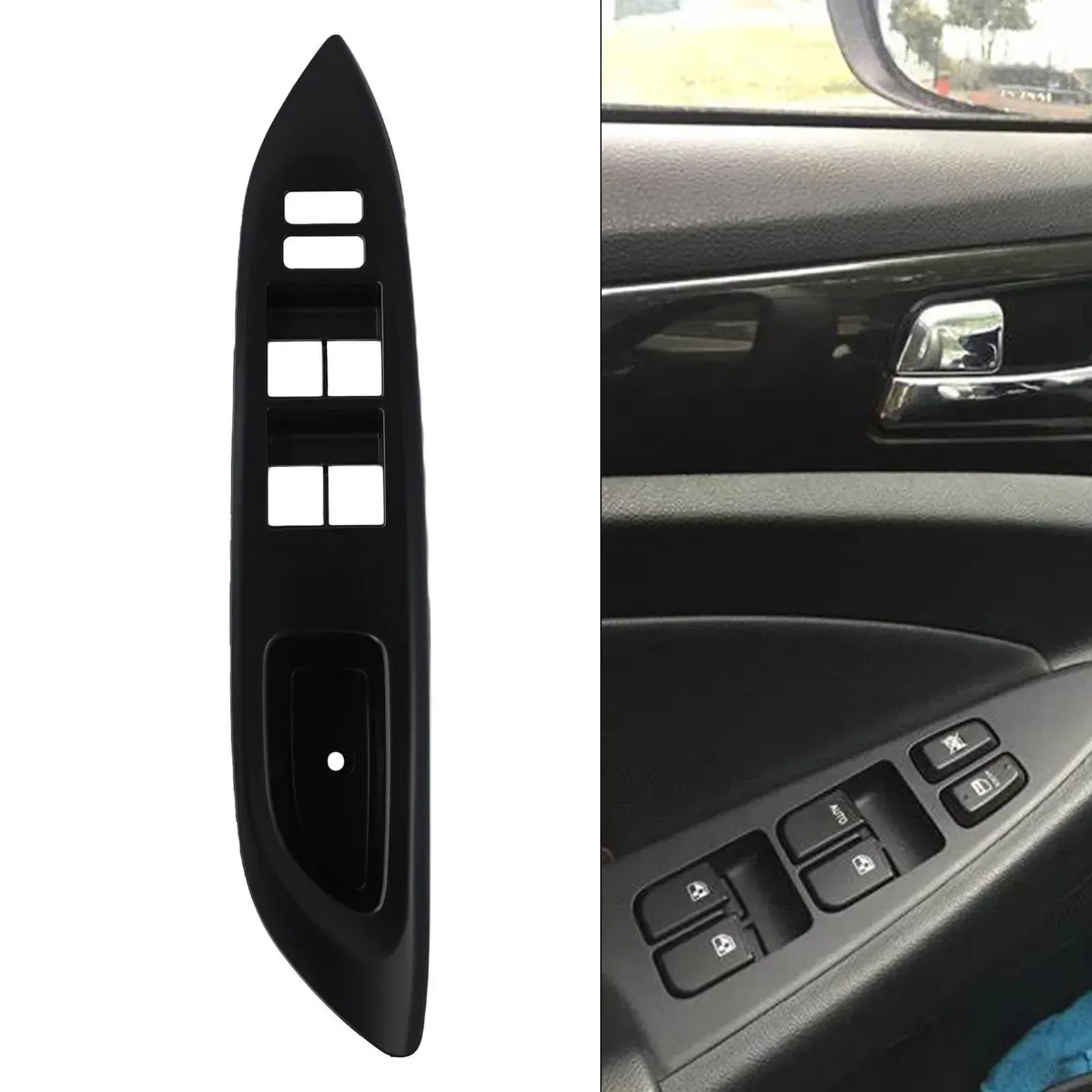 

Car Driver Master Power Window Switch Bezel Trim Panel Black Master Power Switch Bezel Trim For 2006-2016 For Toyota