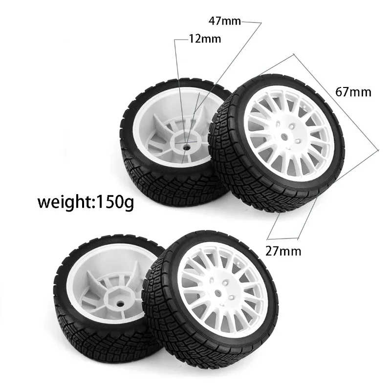 RC Racing Car Tires On Road Tyre Wheel for Tamiya TT01 TT02 XV01 TA06 PTG-2 HPI WR8 HSP 1/10 1/12 1/14 RC Car Upgrades Parts