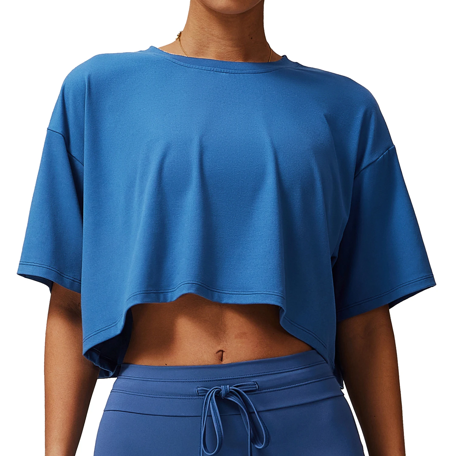 

Women's Quick Dry Yoga T-Shirt Short Sleeve Loose Fit Crop Top Breathable Comfortable Lightweight Small XL Sports Fitness