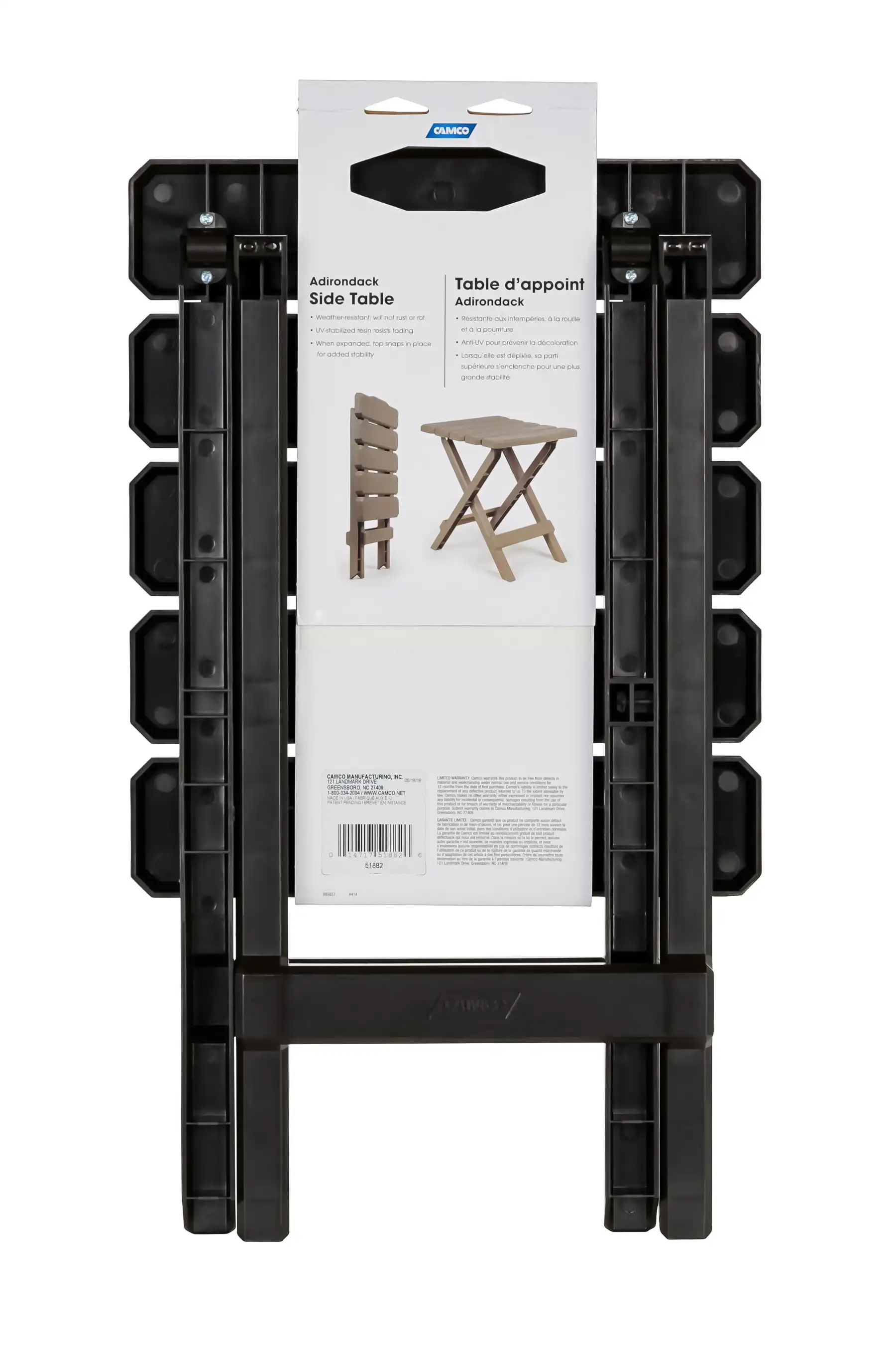 Tavolo Adirondack pieghevole rapido Camco |