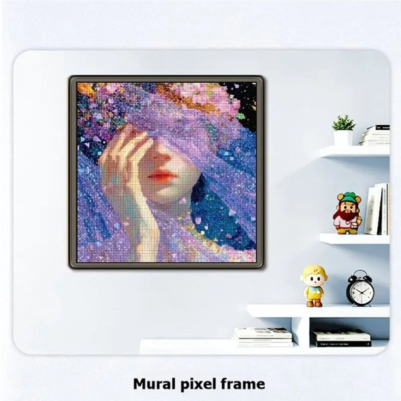 [NEWA76K!】 Pixel Art Tray LED Smart Fuse Bead Pegboard DIY APP Guided Pattern Light Board Bluetooth APP Animation Programmable