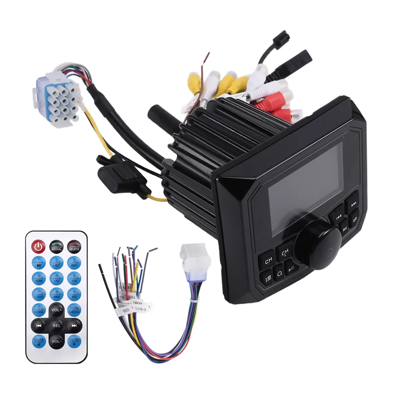 

L10A FM AM Receiver MP5 Player Marine Stereo Radio Waterproof 5.0 BT Connection For Boat Yacht ATV Cart