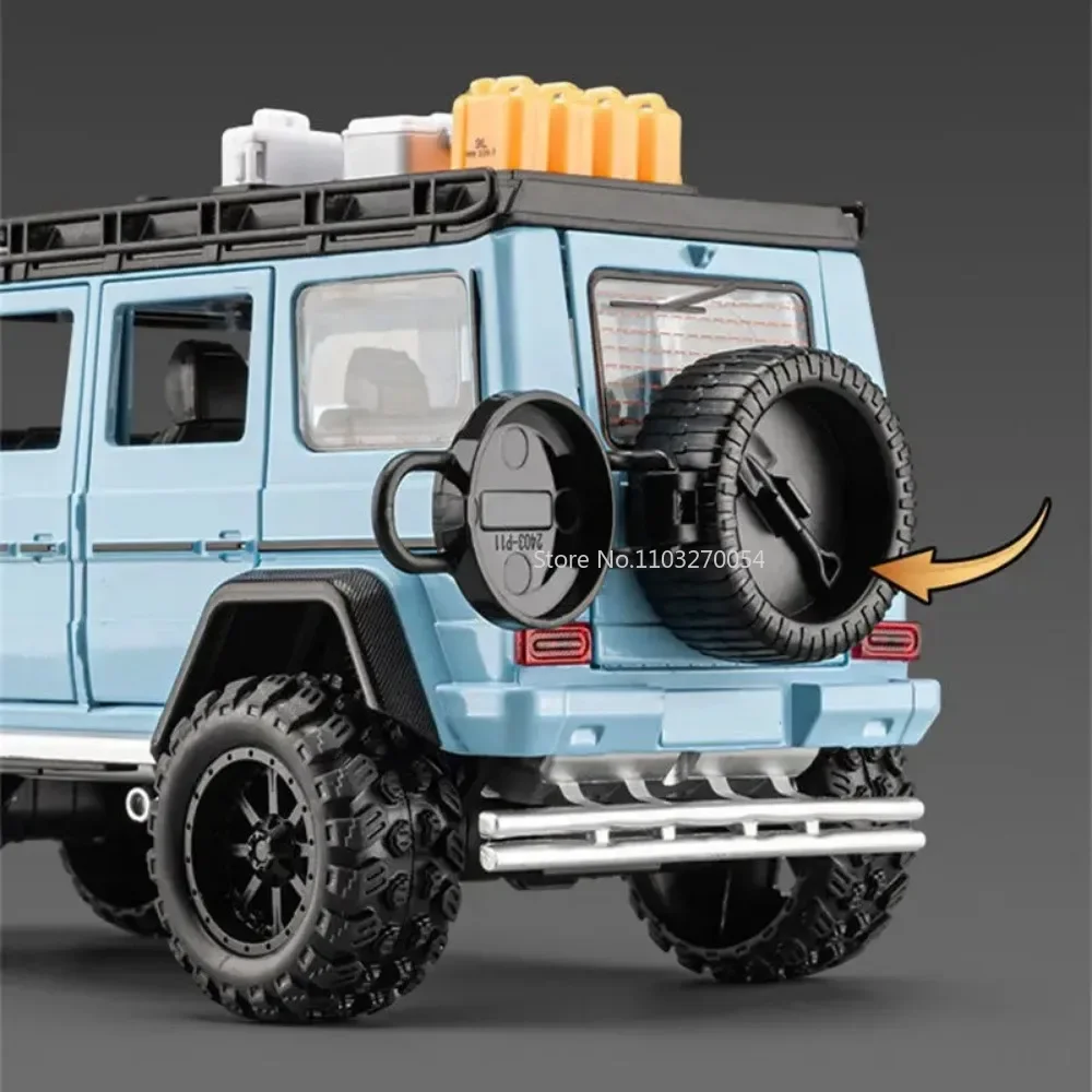 1/24 G550-4x4 Alloy Diecasts Cars Model Toy Simulation Metal Off-Road Vehicles With Sound And Light Models Kids Gifts Collection