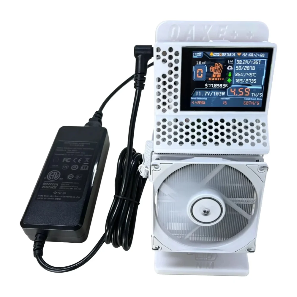 NMQAxe++ NMMiner Wysokowydajna maszyna do kopania Bitcoin BTC XEC DGB z 4 układami ASIC BM1370 i wbudowanym systemem chłodzenia do kryptowalut — 2