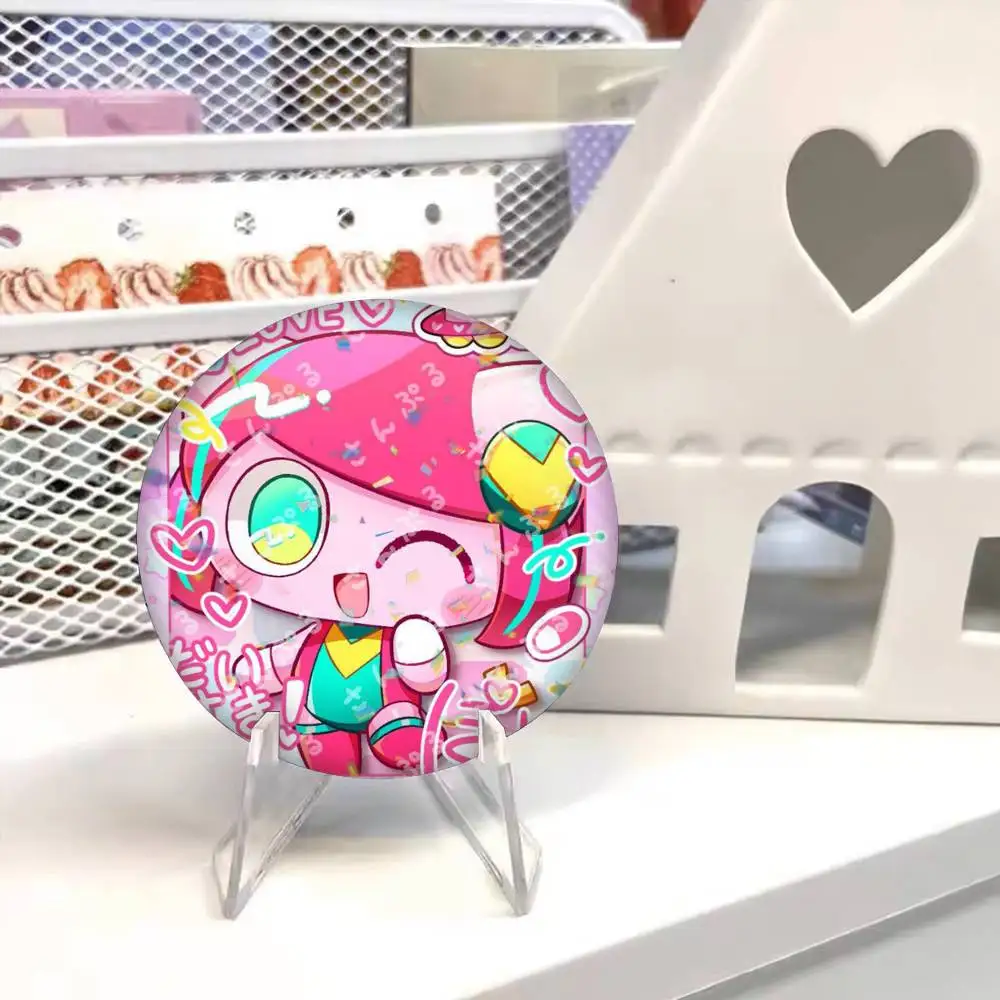 Anime Cute P-Pepoyo-o 25 32 44 58 75mm Badges Personalized Round Brooches Pins Accessory Gift