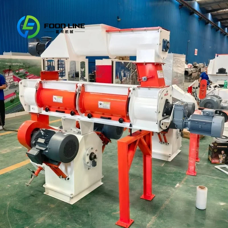 Customize CE Approved 1 Ton Per Hour Animal Feed Pellet Maker Machine New Condition Processing Plant