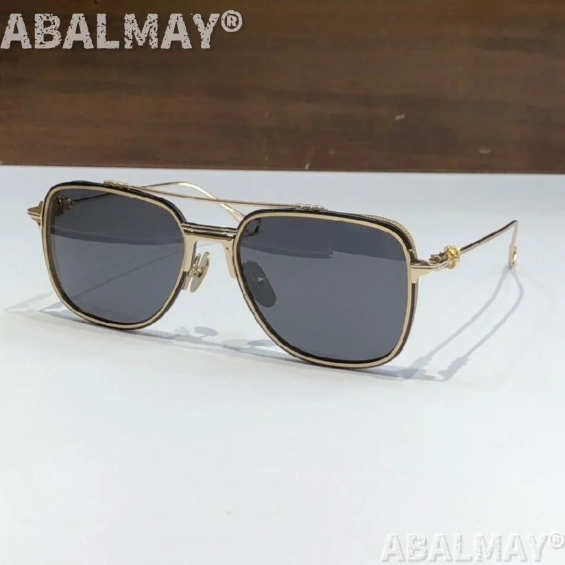 نظارات شمسية مصممة عالية الجودة للرجال والنساء مقاس 55-20 من التيتانيوم بتصميم عصري فاخر نظارات شمسية UV400 مع صندوق