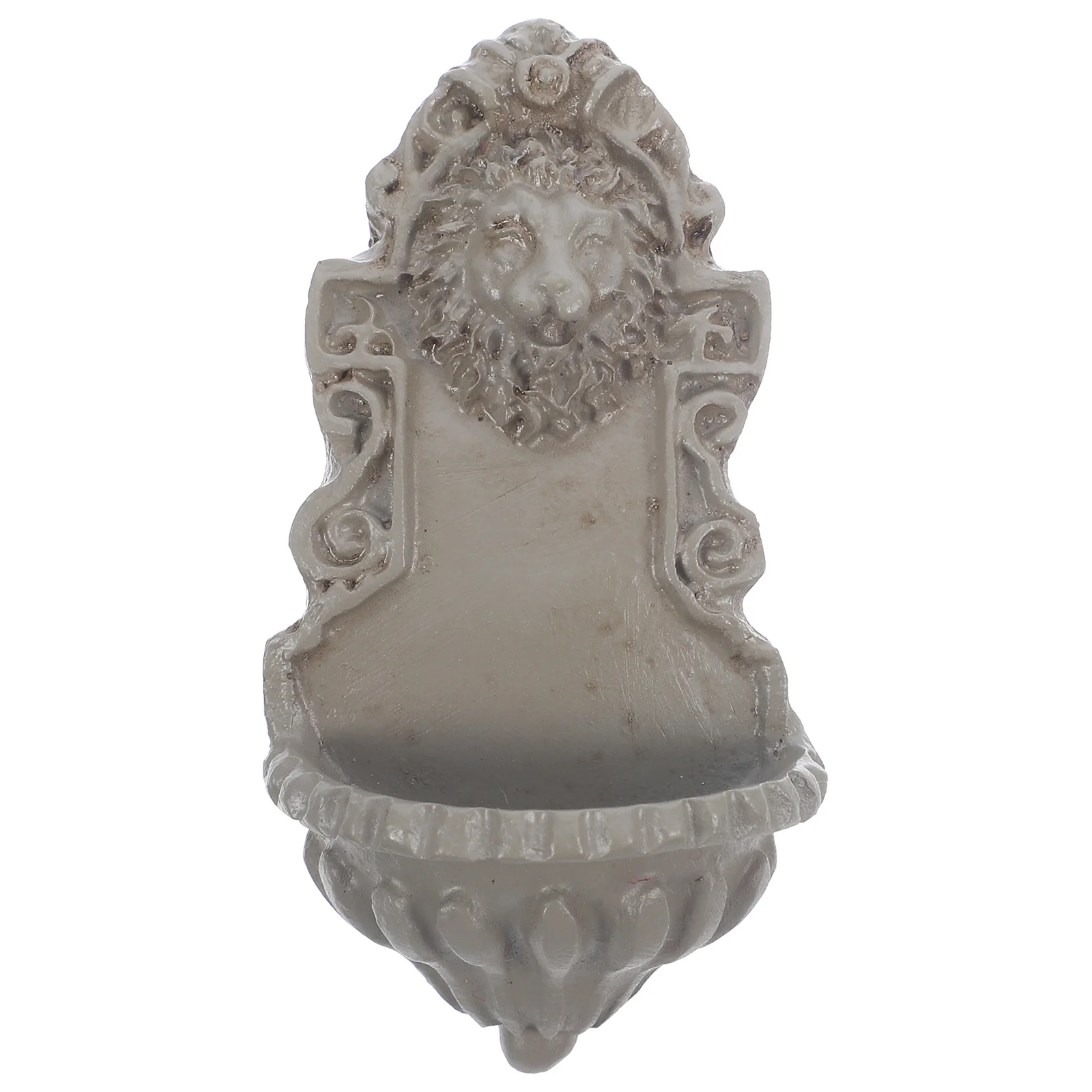 ديكور جداري على شكل رأس أسد مصنوع من الراتنج لتزيين بيوت الدمى والحدائق الخارجية ونوافير الحدائق وديكورات المناظر الطبيعية المصغرة