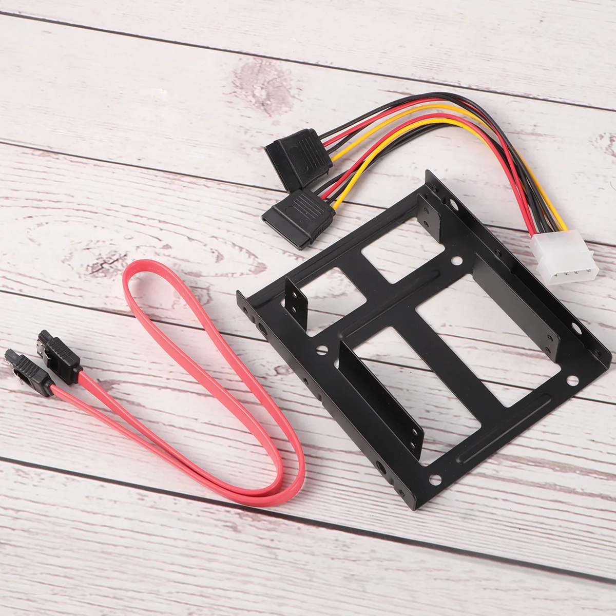 

5pcs 3.0 For Ssd Hard Disk Dual 2.5 Line 4 Pin Connector 3.5 Bay Converter Steel Frame 2 Slot Hard Disk