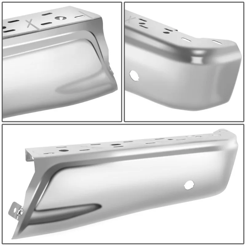 US For 2015 2016 2017 2018 2019 2020 Ford F150 Chrome Rear Bumper End Caps w/ Parking Sensor Holes Pair