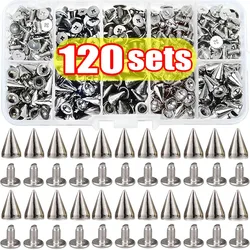 DIY Sturdy Punk Rivet Alloy Warhead Screw Pointed Nail Sharp Spike Gothic Easy Installation Rivets Shoe Belt Clothes Decoration