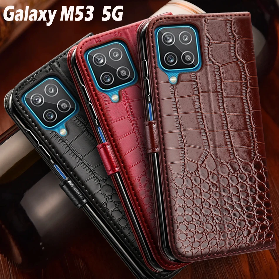 For Samsung Galaxy M53 Case magnetic flip leather Phone Cases For Samsung M53 case M 53 SM-M536S 6.7