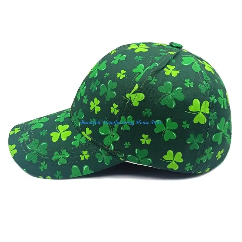 E56A Festives Celebration Hat for Saint Patricks Day with Realistic 3D Imagery Breathable Multiple Sizes Light weight