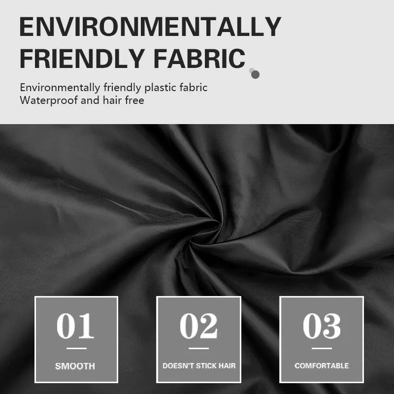 Barbiere corte de cabelo pano fechamento ajustável avental de cabeleireiro anti-estático capas de barbearia à prova dwaterproof água casacos de cabeleireiro estilo