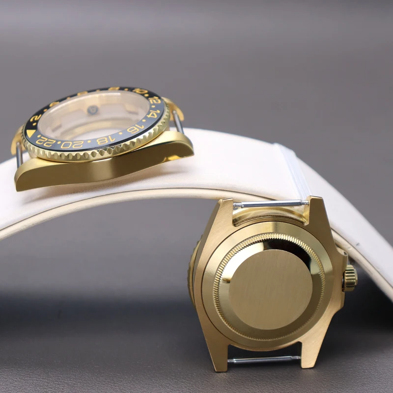 NH35 40mm GMT Ceramic Insert Watch Case For Seiko NH34 NH35 NH36 NH38 4R36 Miyota8215 ETA2824 Movement Sapphire Glass 120 clicks