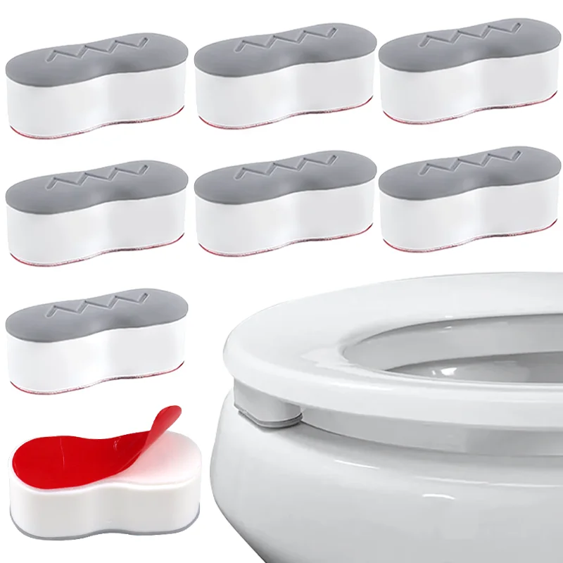 Toilet Seat Bumper Universal Toilet Bidet Lid Cushion Rubber Pad Strong Adhesion Home Bidet Buffer Bumpers