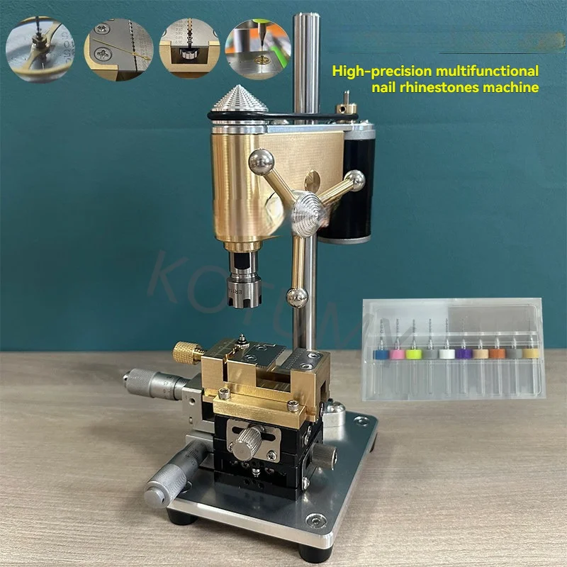 High Precision Bench Drill Adjustable Speed For Mini Workshop Hardware Workpiece Continuous Accurate Drilling Tasks
