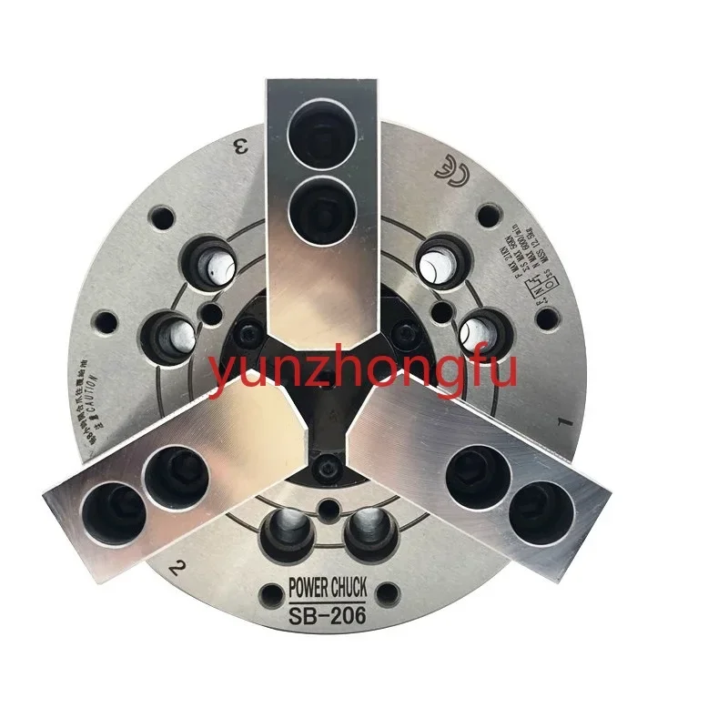 Hydraulic power chuck 6 inch/8/10/12/4/5 All-steel hollow three-jaw hydraulic