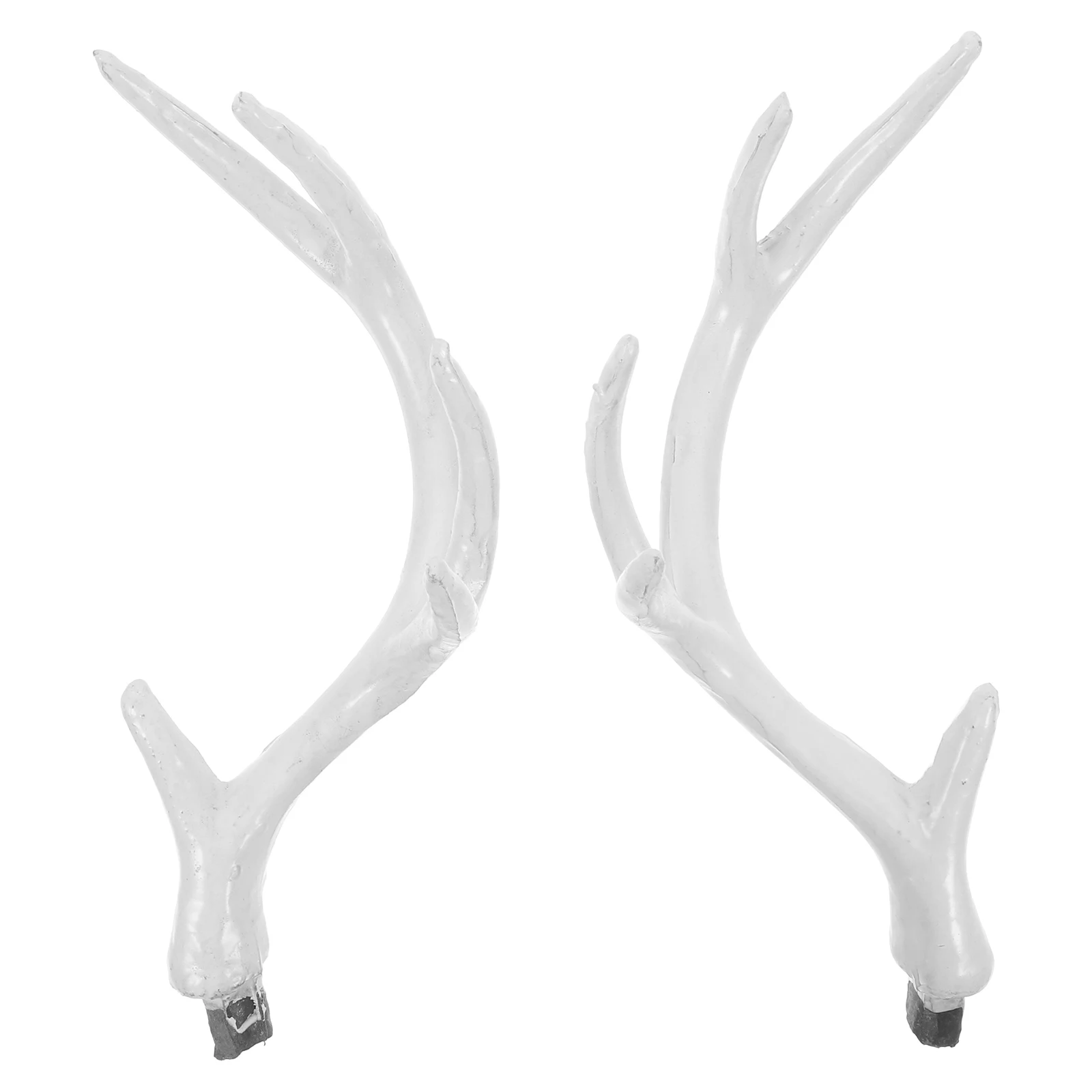 

1 Pair 17cm Reindeer Antler Headdresses White Deer Horns DIY Hair Decor Party Accessories Cosplay Plastic Headband