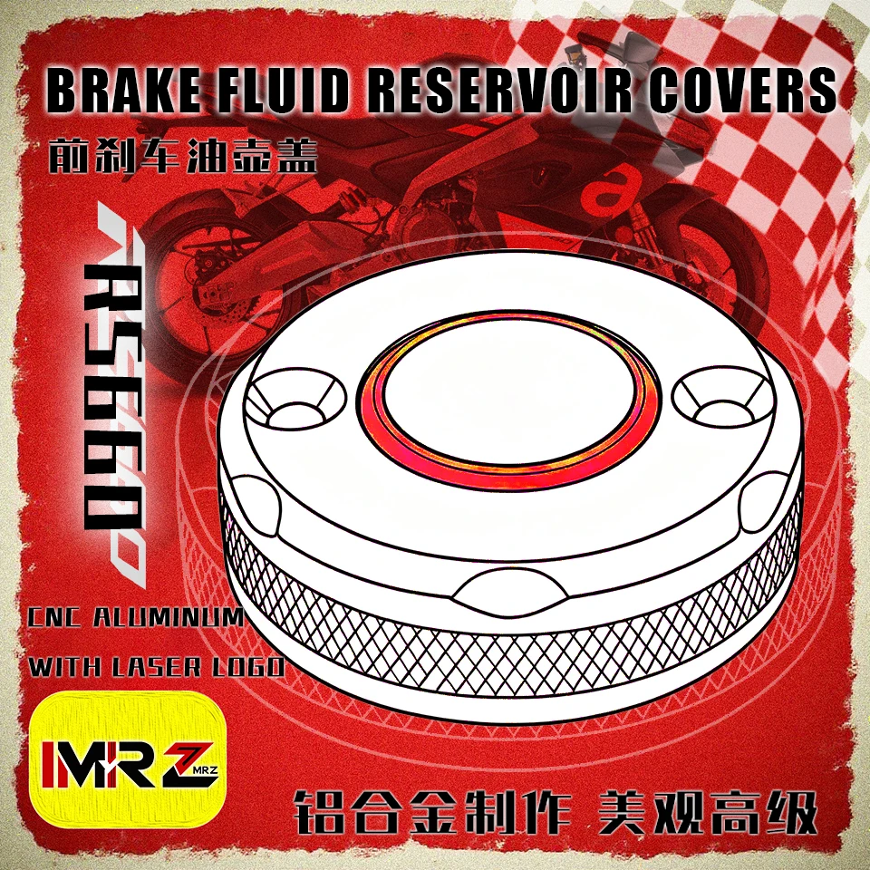 

2026+ FOR Aprilia RS RS660 EXTREMA Tuono V4 RSV4 1100 Factory RF RR Motorcycles Front Brake Fluid Reservoir Oil Cap Cup Cover