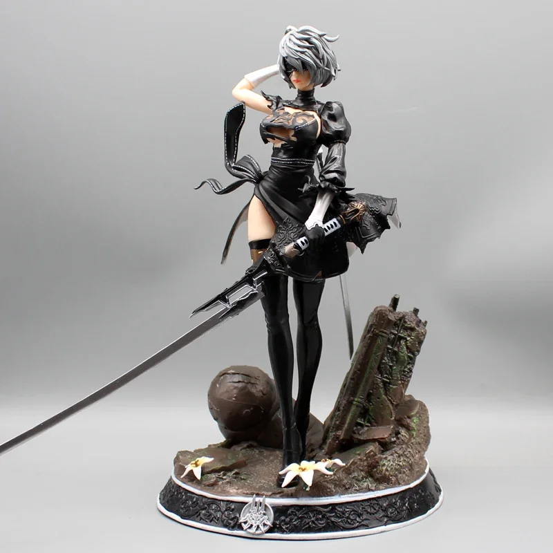 33cm Games Nier Automata Figuras 2b Action Figures Decoration Model Anime No.2 Tpye B Figure PVC Collection Model Toy for Gifts