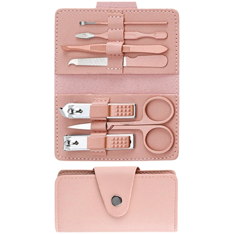 7 Pieces Manicure Set Care Set Pedicure Set Stainless Steel Care Set Fingernail Care Set for Travel