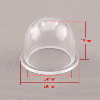 10Pcs 19Mm Carburateur Onderdelen Carb Primer Bollen Cap Kleine Brandstofpomp Voor Chainsaw Blower Trimmer Bosmaaier Od * Id * H = 19*14*15